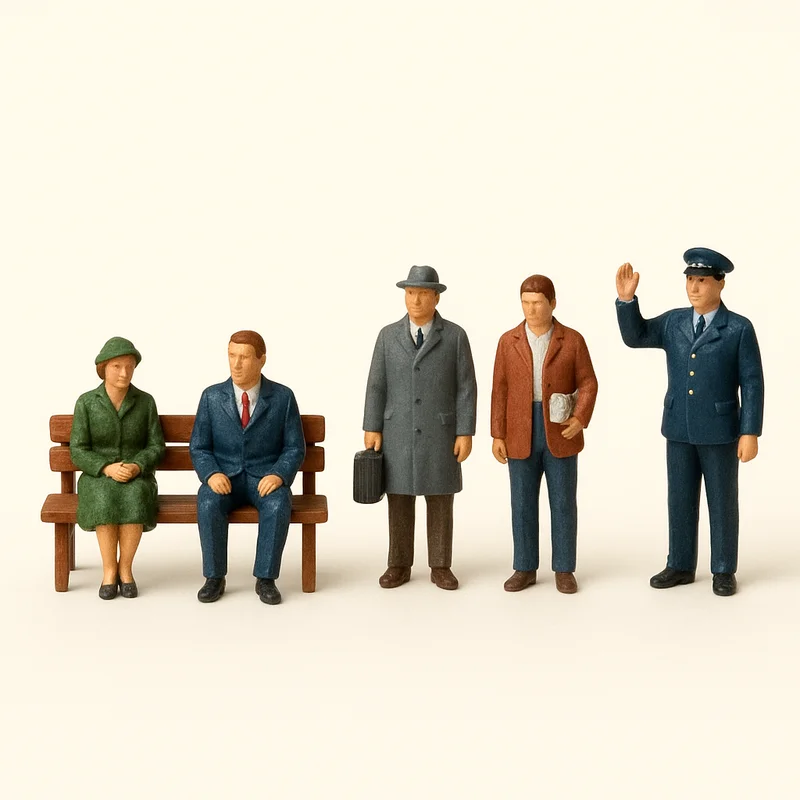 Modelbouw figuren set (H0)