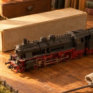 Stoomlocomotief met originele doos